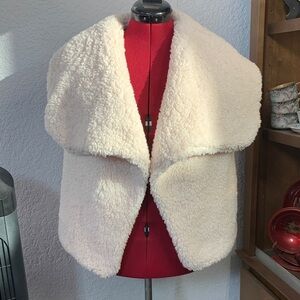 a.n.a Women's Cream Teddy Jacket